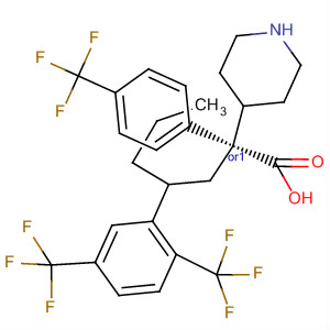 884599-73-9  4-Piperidineacetic acid,1-[2-[2,5-bis(trifluoromethyl)phenyl]pentyl]-2-[4-(trifluoromethyl)phenyl]-,(2R,4S)-rel-