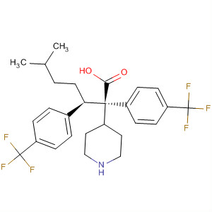 884599-94-4  4-Piperidineacetic acid,1-[(1R)-4-methyl-1-[4-(trifluoromethyl)phenyl]pentyl]-2-[4-(trifluoromethyl)phenyl]-, (2R,4S)-