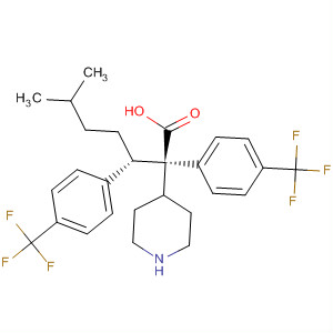 884599-97-7  4-Piperidineacetic acid,1-[(1S)-4-methyl-1-[4-(trifluoromethyl)phenyl]pentyl]-2-[4-(trifluoromethyl)phenyl]-, (2R,4S)-