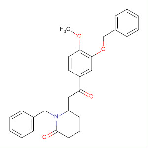 88460-91-7  2-Piperidinone,6-[2-[4-methoxy-3-(phenylmethoxy)phenyl]-2-oxoethyl]-1-(phenylmethyl)-