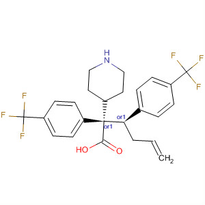 884600-43-5  4-Piperidineacetic acid,2-[4-(trifluoromethyl)phenyl]-1-[(1R)-1-[4-(trifluoromethyl)phenyl]-3-butenyl]-, (2S,4R)-rel-