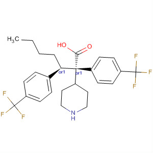 884600-48-0  4-Piperidineacetic acid,2-[4-(trifluoromethyl)phenyl]-1-[(1R)-1-[4-(trifluoromethyl)phenyl]pentyl]-,(2S,4R)-rel-
