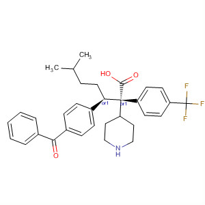 884600-51-5  4-Piperidineacetic acid,1-[(1R)-1-(4-benzoylphenyl)-4-methylpentyl]-2-[4-(trifluoromethyl)phenyl]-, (2S,4R)-rel-