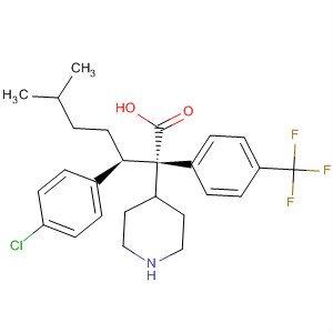 884600-68-4  4-Piperidineacetic acid,1-[(1R)-1-(4-chlorophenyl)-4-methylpentyl]-2-[4-(trifluoromethyl)phenyl]-,(2S,4R)-