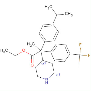 884600-78-6  4-Piperidineacetic acid,a-methyl-1-[4-(1-methylethyl)phenyl]-2-[4-(trifluoromethyl)phenyl]-, ethylester, (2R,4S)-rel-