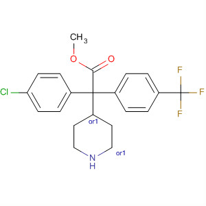 884600-81-1  4-Piperidineacetic acid,1-(4-chlorophenyl)-2-[4-(trifluoromethyl)phenyl]-, methyl ester,(2R,4S)-rel-