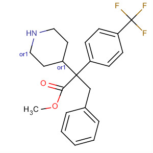 884601-17-6  4-Piperidineacetic acid, 1-(phenylmethyl)-2-[4-(trifluoromethyl)phenyl]-,methyl ester, (2R,4S)-rel-