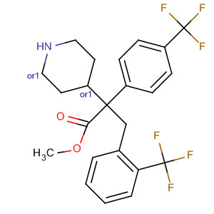 884601-23-4  4-Piperidineacetic acid,2-[4-(trifluoromethyl)phenyl]-1-[[2-(trifluoromethyl)phenyl]methyl]-, methylester, (2R,4S)-rel-