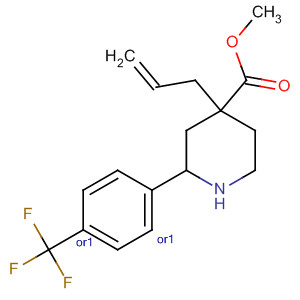 884601-39-2  4-Piperidinecarboxylic acid,4-(2-propenyl)-2-[4-(trifluoromethyl)phenyl]-, methyl ester, (2R,4S)-rel-