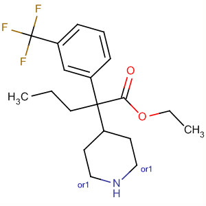884602-13-5  4-Piperidineacetic acid, 2-propyl-6-[4-(trifluoromethyl)phenyl]-, ethylester, (2R,6S)-rel-