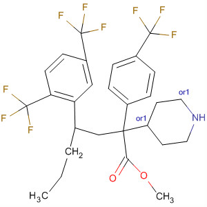 884602-35-1  4-Piperidineacetic acid,1-[2-[2,5-bis(trifluoromethyl)phenyl]pentyl]-2-[4-(trifluoromethyl)phenyl]-,methyl ester, (2R,4S)-rel-