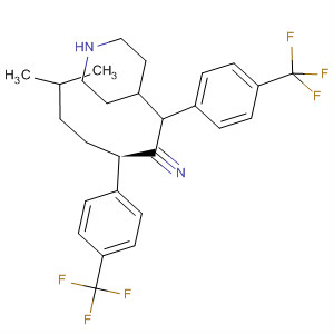 884603-03-6  4-Piperidineacetonitrile,1-[(1R)-4-methyl-1-[4-(trifluoromethyl)phenyl]pentyl]-2-[4-(trifluoromethyl)phenyl]-, (2S,4R)-