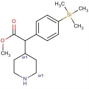 884603-25-2  4-Piperidineacetic acid, 2-[4-(trimethylsilyl)phenyl]-, methyl ester,(2R,4S)-rel-