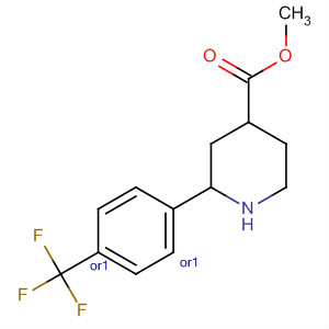 884603-37-6  4-Piperidinecarboxylic acid, 2-[4-(trifluoromethyl)phenyl]-, methyl ester,(2R,4S)-rel-