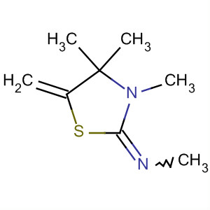 88461-37-4  Methanamine, N-(3,4,4-trimethyl-5-methylene-2-thiazolidinylidene)-