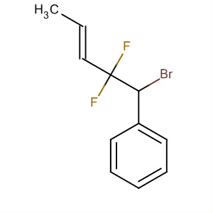 88493-27-0  Benzene, (1-bromo-2,2-difluoro-3-pentenyl)-, (E)-