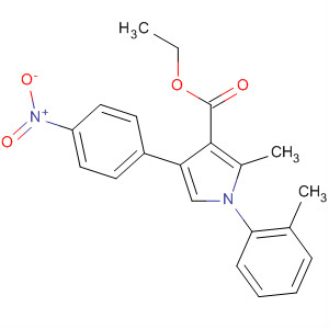 88502-10-7  1H-Pyrrole-3-carboxylic acid,2-methyl-1-(2-methylphenyl)-4-(4-nitrophenyl)-, ethyl ester