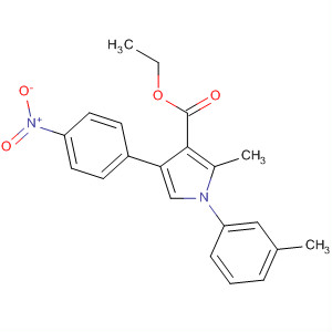 88502-17-4  1H-Pyrrole-3-carboxylic acid,2-methyl-1-(3-methylphenyl)-4-(4-nitrophenyl)-, ethyl ester