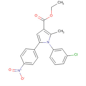 88502-18-5  1H-Pyrrole-3-carboxylic acid,1-(3-chlorophenyl)-2-methyl-5-(4-nitrophenyl)-, ethyl ester