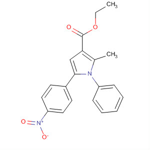 88502-20-9  1H-Pyrrole-3-carboxylic acid, 2-methyl-5-(4-nitrophenyl)-1-phenyl-, ethylester