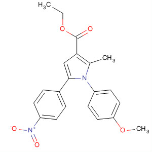 88502-21-0  1H-Pyrrole-3-carboxylic acid,1-(4-methoxyphenyl)-2-methyl-5-(4-nitrophenyl)-, ethyl ester