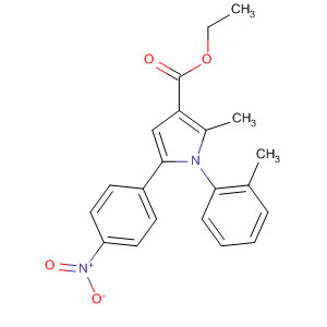 88502-23-2  1H-Pyrrole-3-carboxylic acid,2-methyl-1-(2-methylphenyl)-5-(4-nitrophenyl)-, ethyl ester