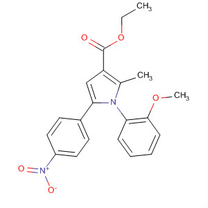 88502-27-6  1H-Pyrrole-3-carboxylic acid,1-(2-methoxyphenyl)-2-methyl-5-(4-nitrophenyl)-, ethyl ester