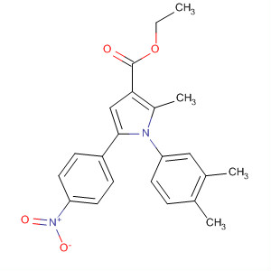 88502-28-7  1H-Pyrrole-3-carboxylic acid,1-(3,4-dimethylphenyl)-2-methyl-5-(4-nitrophenyl)-, ethyl ester