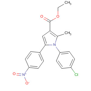 88502-29-8  1H-Pyrrole-3-carboxylic acid,1-(4-chlorophenyl)-2-methyl-5-(4-nitrophenyl)-, ethyl ester