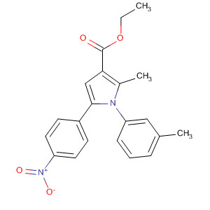 88502-30-1  1H-Pyrrole-3-carboxylic acid,2-methyl-1-(3-methylphenyl)-5-(4-nitrophenyl)-, ethyl ester