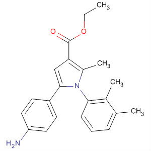 88502-42-5  1H-Pyrrole-3-carboxylic acid,5-(4-aminophenyl)-1-(2,3-dimethylphenyl)-2-methyl-, ethyl ester