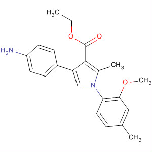 88502-48-1  1H-Pyrrole-3-carboxylic acid,4-(4-aminophenyl)-1-(2-methoxy-4-methylphenyl)-2-methyl-, ethyl ester