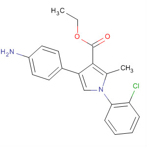 88502-50-5  1H-Pyrrole-3-carboxylic acid,4-(4-aminophenyl)-1-(2-chlorophenyl)-2-methyl-, ethyl ester