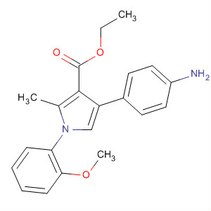 88502-53-8  1H-Pyrrole-3-carboxylic acid,4-(4-aminophenyl)-1-(2-methoxyphenyl)-2-methyl-, ethyl ester