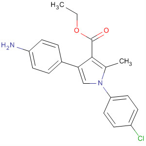 88502-55-0  1H-Pyrrole-3-carboxylic acid,4-(4-aminophenyl)-1-(4-chlorophenyl)-2-methyl-, ethyl ester