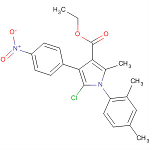 88502-60-7  1H-Pyrrole-3-carboxylic acid,5-chloro-1-(2,4-dimethylphenyl)-2-methyl-4-(4-nitrophenyl)-, ethyl ester