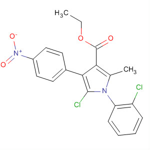 88502-61-8  1H-Pyrrole-3-carboxylic acid,5-chloro-1-(2-chlorophenyl)-2-methyl-4-(4-nitrophenyl)-, ethyl ester