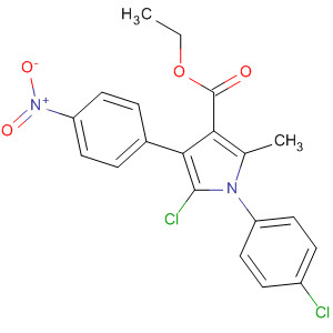 88502-62-9  1H-Pyrrole-3-carboxylic acid,5-chloro-1-(4-chlorophenyl)-2-methyl-4-(4-nitrophenyl)-, ethyl ester