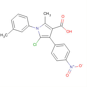 88502-69-6  1H-Pyrrole-3-carboxylic acid,5-chloro-2-methyl-1-(3-methylphenyl)-4-(4-nitrophenyl)-