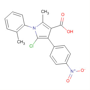 88502-70-9  1H-Pyrrole-3-carboxylic acid,5-chloro-2-methyl-1-(2-methylphenyl)-4-(4-nitrophenyl)-