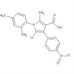 88502-71-0  1H-Pyrrole-3-carboxylic acid,5-chloro-1-(2,4-dimethylphenyl)-2-methyl-4-(4-nitrophenyl)-