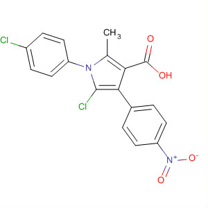 88502-73-2  1H-Pyrrole-3-carboxylic acid,5-chloro-1-(4-chlorophenyl)-2-methyl-4-(4-nitrophenyl)-