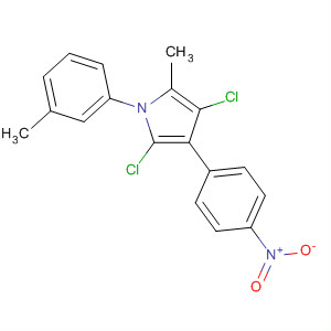 88502-81-2  1H-Pyrrole, 2,4-dichloro-5-methyl-1-(3-methylphenyl)-3-(4-nitrophenyl)-