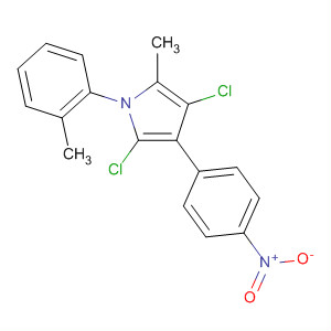 88502-82-3  1H-Pyrrole, 2,4-dichloro-5-methyl-1-(2-methylphenyl)-3-(4-nitrophenyl)-