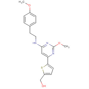 885066-25-1  2-Thiophenemethanol,5-[2-methoxy-6-[[2-(4-methoxyphenyl)ethyl]amino]-4-pyrimidinyl]-