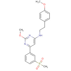885066-40-0  4-Pyrimidinamine,2-methoxy-N-[2-(4-methoxyphenyl)ethyl]-6-[3-(methylsulfonyl)phenyl]-
