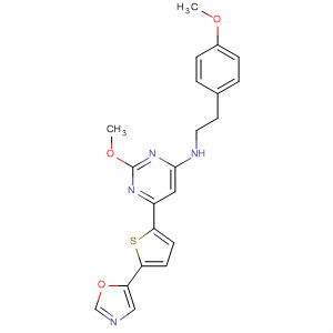 885066-45-5  4-Pyrimidinamine,2-methoxy-N-[2-(4-methoxyphenyl)ethyl]-6-[5-(5-oxazolyl)-2-thienyl]-