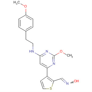 885067-15-2  2-Thiophenecarboxaldehyde,3-[2-methoxy-6-[[2-(4-methoxyphenyl)ethyl]amino]-4-pyrimidinyl]-, oxime