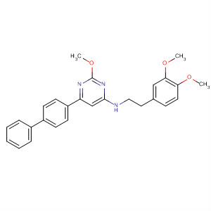 885067-39-0  4-Pyrimidinamine,6-[1,1'-biphenyl]-4-yl-N-[2-(3,4-dimethoxyphenyl)ethyl]-2-methoxy-