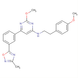 885067-52-7  4-Pyrimidinamine,2-methoxy-N-[2-(4-methoxyphenyl)ethyl]-6-[3-(3-methyl-1,2,4-oxadiazol-5-yl)phenyl]-